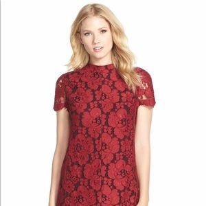 Betsy Johnson red lace dress